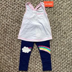 Toddler girls Capri and tank (NWT)